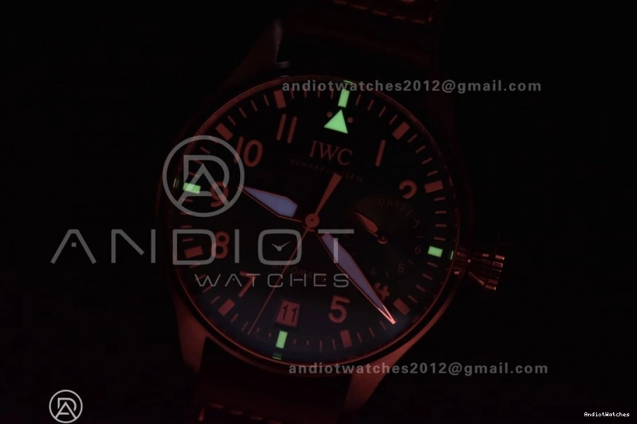 Pilot Strap Leather Big HighQuality A Best 524 ZF Brown Edition Real IW500901 on 0321